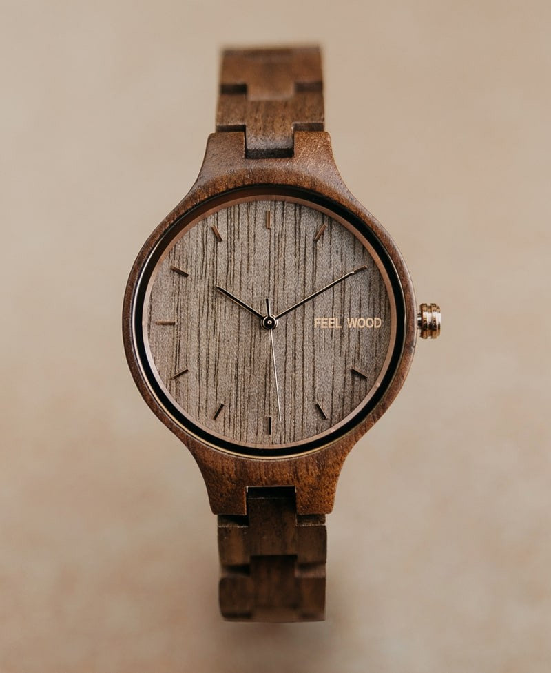 Wooden watch Rose Walnut 36 mm